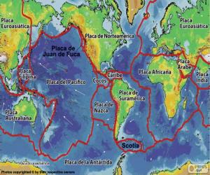 Puzle Mapování tektonické desky