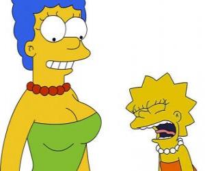 Puzle Marge volá překvapeni vidět Lisa