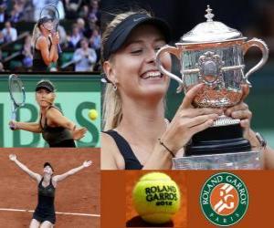 Puzle Maria Sharapova Roland Garros 2011 mistr