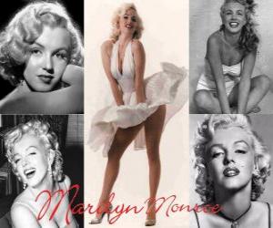 Puzle Marilyn Monroe (1926 - 1962) byl model a herečka z amerického filmu