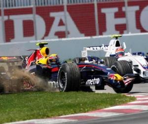Puzle Mark Webber pilotování svého F1