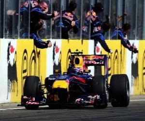 Puzle Mark Webber - Red Bull - Hungaroring, maďarské Grand Prix 2010