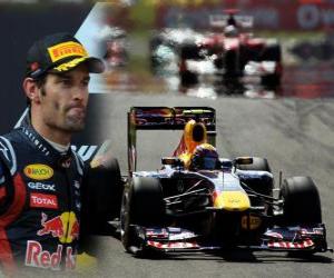 Puzle Mark Webber - Red Bull - Istanbul, Turecko Grand Prix (2011) (2. místo)