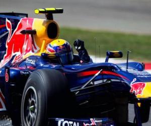 Puzle Mark Webber - Red Bull - Silverstone 2010