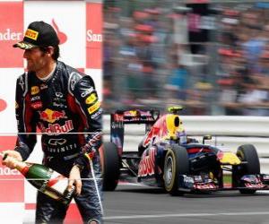 Puzle Mark Webber - Red Bull - Silverstone Grand Prix Velké Británie (2011) (3. místo)