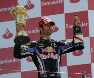 Puzle Mark Webber slavil vítězství v Silverstone, Grand Prix Velké Británie (2010)