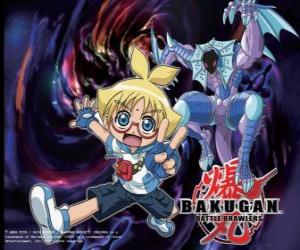 Puzle Marucho a Preya jeho Aquos Guardian Bakugan