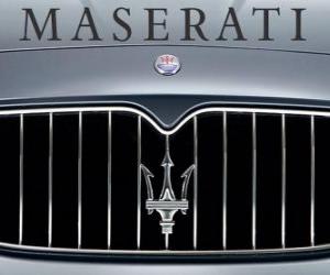 Puzle Maserati logo, italský sportovní vůz značky