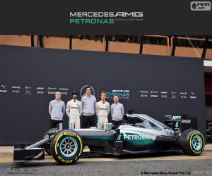 Puzle Mercedes F1 tým 2016
