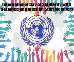 Puzle Mezinárodní den solidarity s zadrženy a chybí zaměstnanci