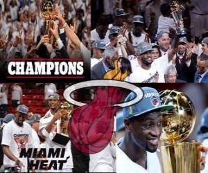 Puzle Miami Heat 2012 NBA mistr