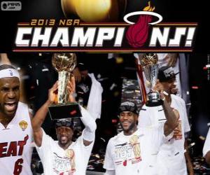 Puzle Miami Heat 2013 NBA mistr