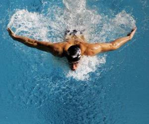 Puzle Michael Phelps plaval