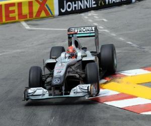 Puzle Michael Schumacher - Mercedes - Monte-Carlo 2010