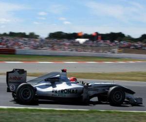 Puzle Michael Schumacher - Mercedes - Silverstone 2010