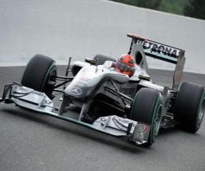 Puzle Michael Schumacher - Mercedes - Spa-Francorchamps 2010