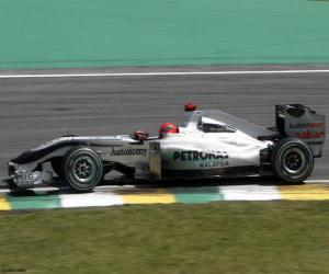 Puzle Michael Schumacher - Mercedes - Interlagos 2010