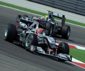 Puzle Michael Schumacher, Nico Rosberg, Istanbul 2010