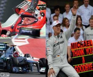 Puzle Michael Schumacher odešel z F1 v GP Brazílie 2012