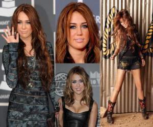 Puzle Miley Cyrus popový zpěvák