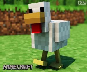 Puzle Minecraft kuře