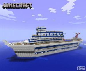 Puzle Minecraft výletní loď