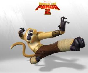Puzle Mistr Opičák je akrobatické, hravý, vtipný, nepředvídatelné, rychlý a energický.