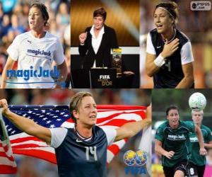 Puzle Mistrovství žen světový hráč roku 2012 vítěze Abby Wambach