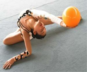Puzle Moderní gymnastika - Koule nebo cvičení míč