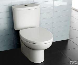Puzle Moderní splachovací záchod, záchodové mísy či WC