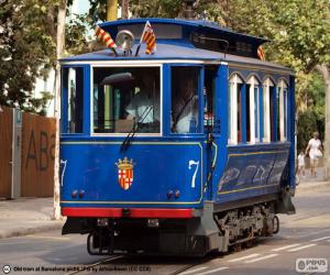 Puzle Modrou tramvají, Barcelona