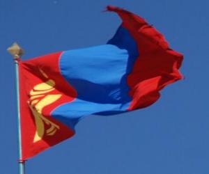 Puzle Mongolská vlajka