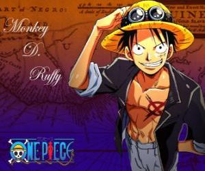 Puzle Monkey D. Luffy, One Piece