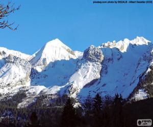 Puzle Mont Blanc sníh