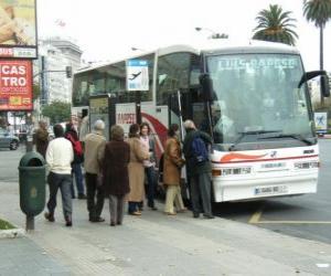 Puzle Městská autobusová zastávka v