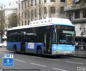 Puzle Městské autobusy Madrid