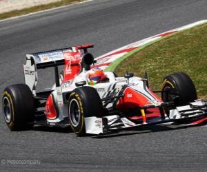 Puzle Narain Karthikeyan - HRT - Barcelona 2011