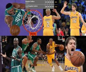 Puzle NBA finále 2009-10, hra 1, Boston Celtics 89 - Los Angeles Lakers 102