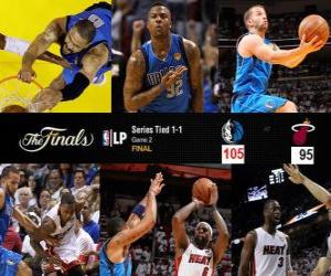 Puzle NBA finále 2011, 6. hra, Dallas Mavericks 105 - Miami Heat 95