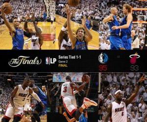 Puzle NBA finále 2011, Game 2, Dallas Mavericks 95 - Miami Heat 93