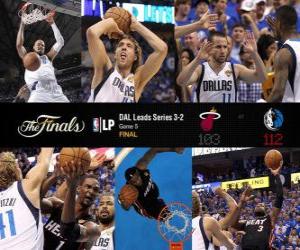 Puzle NBA finále 2011, Game 5, Miami Heat 103 - Dallas Mavericks 112