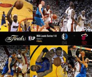 Puzle NBA finále 2011, první utkání, Dallas Mavericks 84 - Miami Heat 92