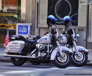 Puzle Newyorské policejní motocykly
