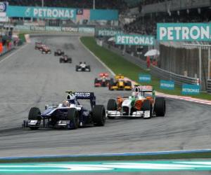 Puzle Nico Hülkenberg - Williams - Sepang 2010