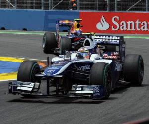 Puzle Nico Hülkenberg - Williams - Valencia 2010