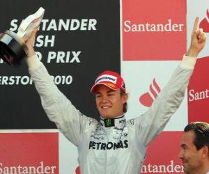 Puzle Nico Rosberg - Mercedes GP - Silverstone 2010 (zařazen 3rd)