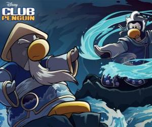 Puzle Ninja tučňáci, postavy slavného Club Penguin