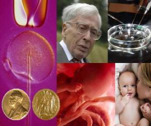 Puzle Nobelova cena za lékařství 2010 - Robert Edwards -