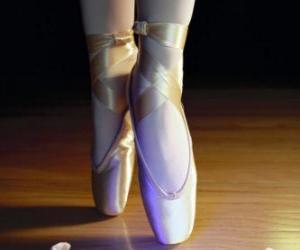 Puzle Nohy tanečnice s baletní špičky
