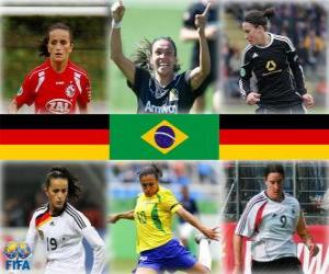Puzle Nominace pro World FIFA žen hráč roku 2010 (Fatmire Bajramaj, Marta Vieira da Silva, Birgit Prinz)